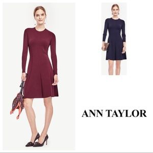 Ann Taylor Flare Sweater Dress